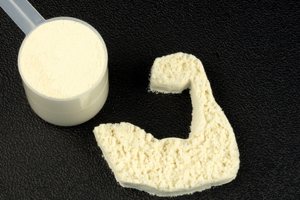 Whey Protein Pulver für Muskelaufbau